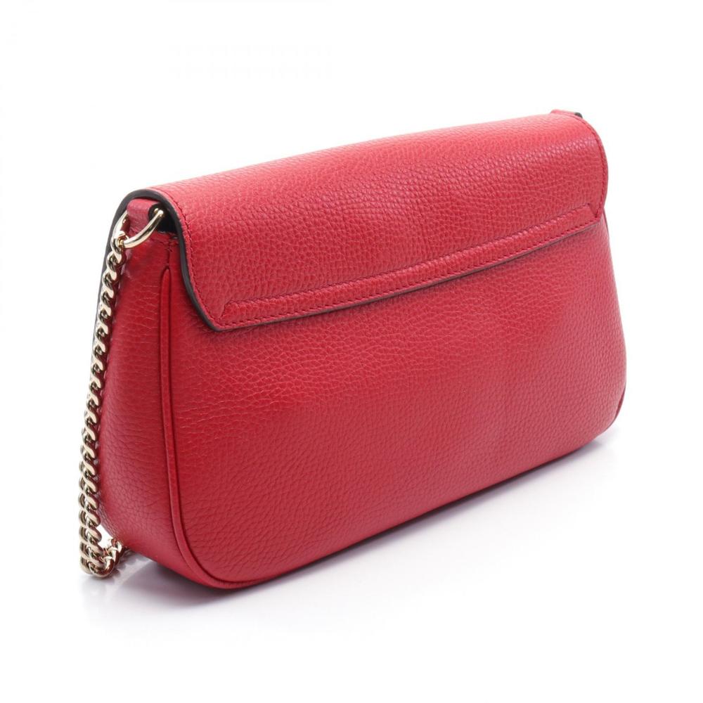 Gucci Soho Red Shoulder Interlocking Bag G